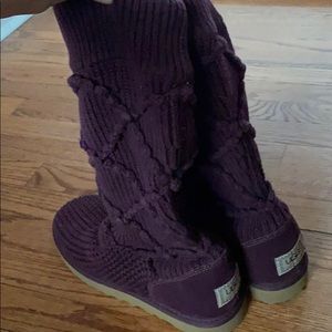 Ugg Australia Argyle Sweater Knit Boots
